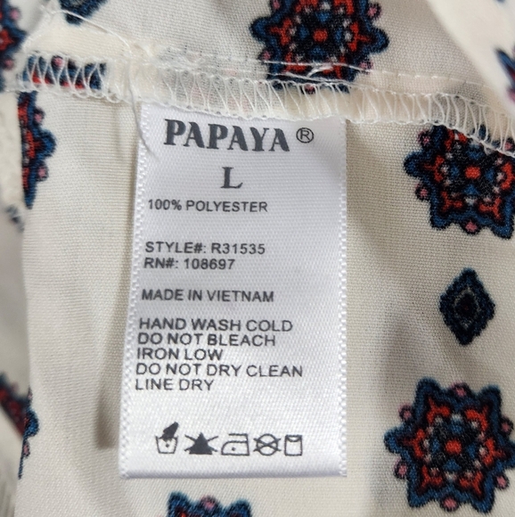 PAPAYA Bohemian Paisley Print Romper (L) - Picture 5 of 5